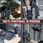 Durable Leather Work Gloves for Welding and Gardening
