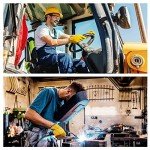 Heavy-Duty Cowhide Leather Work Gloves - 3 Pairs