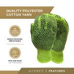 Hi-Vis Lime String Knit Safety Work Gloves