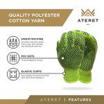 Hi-Vis Lime String Knit Safety Work Gloves