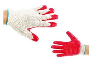 Red Palm Latex Dipped Knit Gloves - 100 Pairs