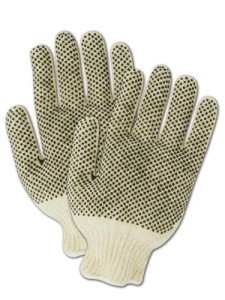MAGID MultiMaster Double Dot Knit Gloves, 12 Pairs