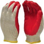 300 Pairs Red Palm Latex Dipped Work Gloves