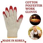 300 Pairs Red Palm Latex Dipped Work Gloves