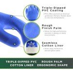 Triple-Dipped PVC Chemical Resistant Safety Gloves