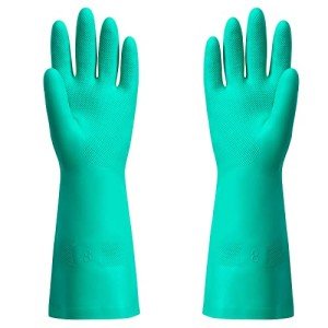 Chemical Resistant Nitrile Gloves - Medium Size Pair