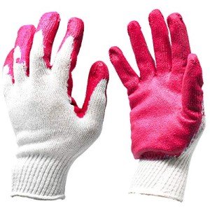 High-Quality Red Latex Anti-Slip Safety Gloves