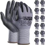 12 Pairs Medium Microfoam Nitrile Safety Gloves