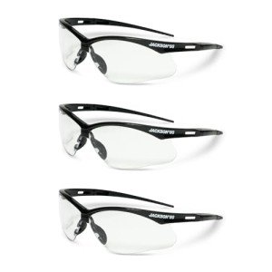 Jackson Safety SG Anti-Scratch Safety Glasses - 3 Pack