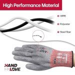 Cut Resistant Touchscreen Work Gloves - 1 Pair