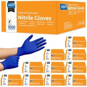 Inspire Cobalt Blue Nitrile Exam Gloves - 1000 Pack