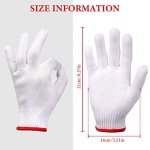 24 Pairs Cotton Work Gloves for Safety Protection