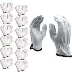 Premium Goatskin Driver Gloves, X-Large, 12-Pack
