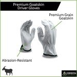 Premium Goatskin Driver Gloves, X-Large, 12-Pack