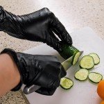 Black Nitrile Exam Gloves, Medical Grade, Large