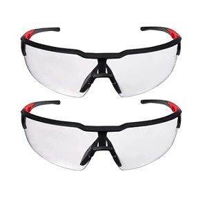 Milwaukee Clear Lens Anti-Fog Safety Glasses - 2 Pack