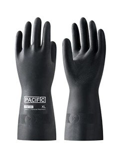 Heavy Duty Chemical Resistant Rubber Gloves, X-Large