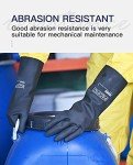 Heavy Duty Chemical Resistant Rubber Gloves, X-Large