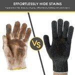 Evridwear Large Gray Cotton Polyester Protective Gloves