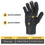 Evridwear Large Gray Cotton Polyester Protective Gloves