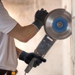 Evridwear Large Gray Cotton Polyester Protective Gloves