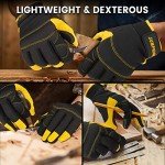 JumpHigh Touchscreen Utility Work Gloves for Men