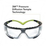 3M SecureFit 400 Safety Glasses, Anti-Fog, Clear Lens