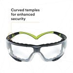 3M SecureFit 400 Safety Glasses, Anti-Fog, Clear Lens