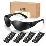 28 Pack Black Tinted Anti-Scratch Safety Glasses