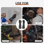 ThxToms Heavy Duty Acid-Resistant Latex Gloves