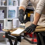 100 Disposable Black Nitrile Gloves, Size Large