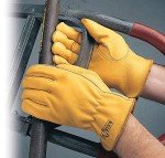 Premium Leather Driver Gloves - Large Size, Gold