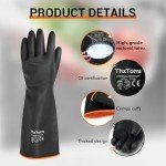 ThxToms Heavy Duty Acid-Resistant Latex Gloves
