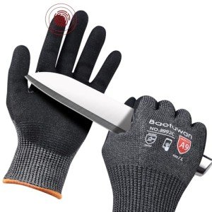 Cut Resistant Touchscreen Work Gloves for Men