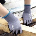 12 Pairs Nitrile Coated Safety Work Gloves