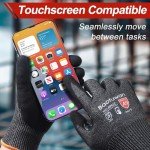 Cut Resistant Touchscreen Work Gloves for Men