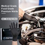Black Nitrile Disposable Gloves, 5mil, 100 pcs