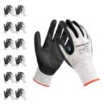 Level 9 Cut Resistant Gloves - 12 Pairs, Durable