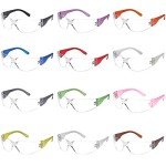 12 Pack ANSI Z87+ Safety Glasses with UV Protection