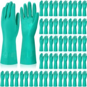 20 Pairs Heavy Duty Nitrile Chemical Resistant Gloves