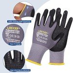 LOCCEF MicroFoam Nitrile Work Gloves - 6 Pairs