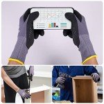 LOCCEF MicroFoam Nitrile Work Gloves - 6 Pairs