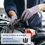 LOCCEF MicroFoam Nitrile Work Gloves - 6 Pairs