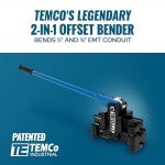 TEMCo TH3030 Dual Size Conduit Bender ½” & ¾”