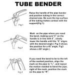 Blue Tube Bender for Fuel, Brake, AC Lines
