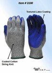 Rubber Latex Coated Work Gloves for Construction