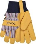 Kinco Premium Leather Work and Ski Gloves - Large