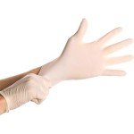 Latex Powder-Free Gloves, Large, 100 Count - White