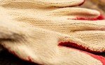 Red Nitrile Coated Work Gloves - Large, 10 Pairs