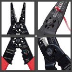 8-Inch Multi-Function Wire Stripper and Crimper Tool